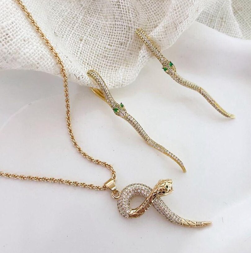 Golden Serpent Necklace