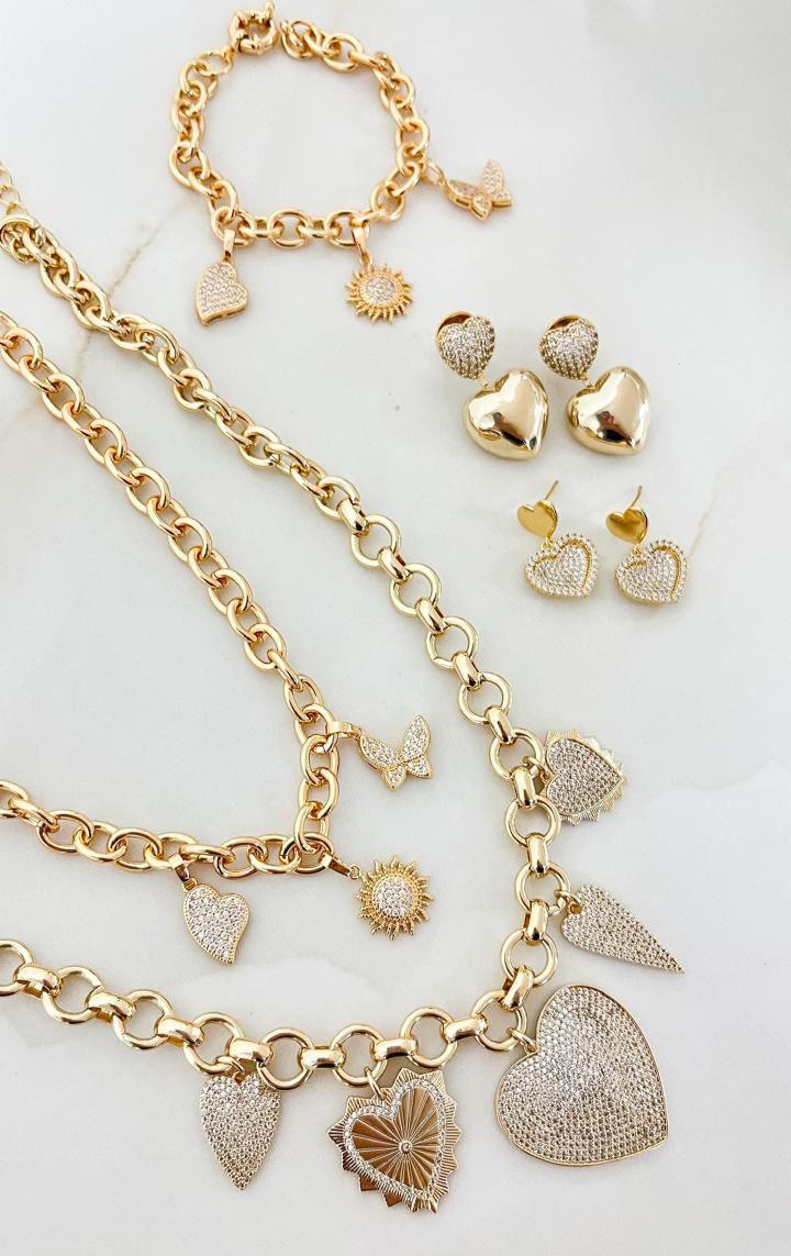 Heart Charms Luxury Necklace