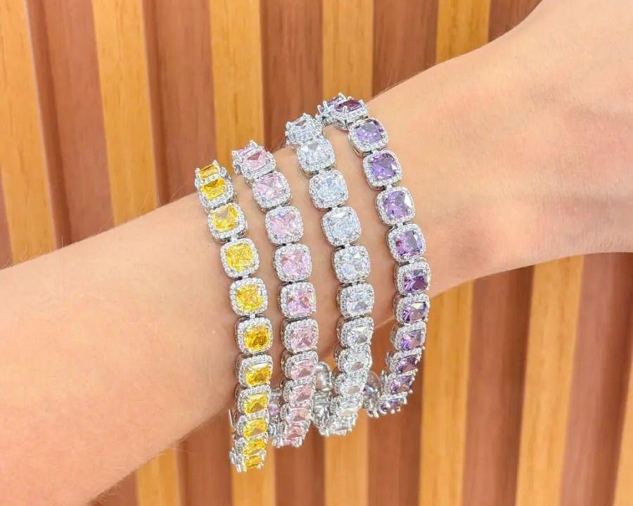 Colored Tennis Bracelet