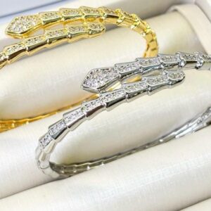 Snake Pavé Bangle Bracelet