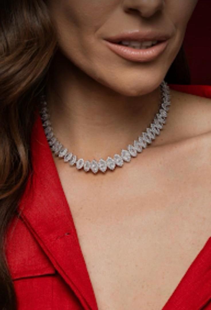 Classic Diamond Tennis Necklace